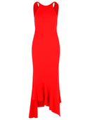 Andamane 'Carmen' rode polyester jurk