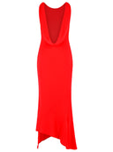 Andamane 'Carmen' rode polyester jurk