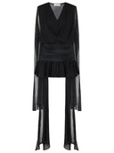 Blumarine sort viskose kjole