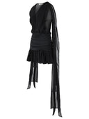 Blumarine sort viskose kjole