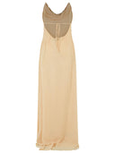 Blumarine Cream Viscose Dress