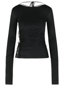 Schwarzer Pullover aus Stretch-Nylon von Blumarine