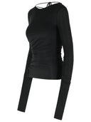 Schwarzer Pullover aus Stretch-Nylon von Blumarine