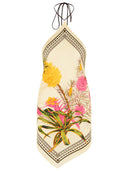 Blumarine Printed Twill Scarf Top