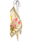 Blumarine Printed Twill Scarf Top
