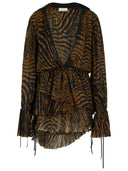 Blumarine Brown Viscose Dress