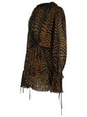 Blumarine Brown Viscose Dress