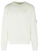 C.P. Company White Cotton Sweatshirt