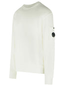 C.P. Company White Cotton Sweatshirt