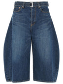 Jeans Sacai in cotone blu