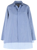 Sacai Light Blue Cotton Blend Shirt