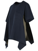 Sacai Navy Cotton T Shirt
