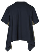 Sacai Navy Cotton T Shirt