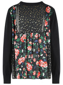 Sacai Black Cotton Cardigan