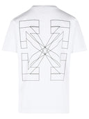Off White 'Big Double Arrow' White Cotton T Shirt