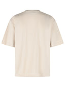 Off White 'Statement' 'Stone' Cotton T Shirt