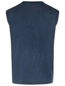Off White 'Bookish' Blue Cotton Tank Top