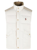 Moncler Grenoble 'Scais' White Polyester Fear Padded Vest