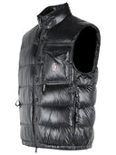 Moncler Grenoble 'Uychi' Foldable Black Polyamide Padded Vest