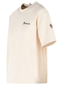 Moncler Grenoble Ivory White Cotton T Shirt