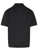 Moncler Black Cotton Polo Shirt