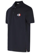 Moncler Navy Cotton Polo Shirt