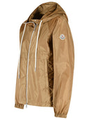 Moncler 'Coquelicot' Camel Beige Polyamide Hooded Jacket