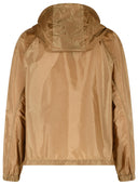 Moncler 'Coquelicot' Camel Beige Polyamide Hooded Jacket