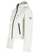 Moncler 'Lasanca' Hooded Jacket In Ivory White Polyamide