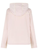 Moncler 'Sarracenia' Hooded Jacket In Polyester And Light Pink Cotton