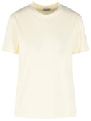 Moncler Cream Cotton T Shirt