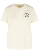 Moncler Cream Cotton T Shirt