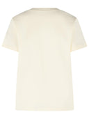Moncler Cream Cotton T Shirt
