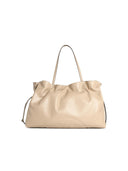 Tory Burch Large 'Shopping Ella Natuura' Bag With Light Stone Lear Drawstring