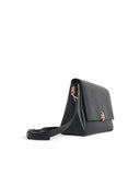 Tory Burch 'Charlie' Medium Shoulder Bag In Black Lear