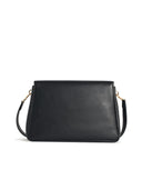 Tory Burch 'Charlie' Medium Shoulder Bag In Black Lear