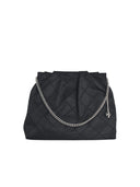 Tory Burch 'Fleming' Large Black Nylon Hobo Bag