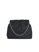 Tory Burch 'Fleming' Large Black Nylon Hobo Bag