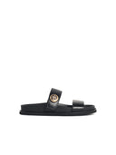 Tory Burch 'Romy Sport' Black Lear Slippers