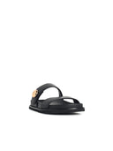 Tory Burch 'Romy Sport' Black Lear Slippers