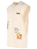 Barrow Cream Cotton Tank Top