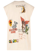 Barrow Cream Cotton Tank Top