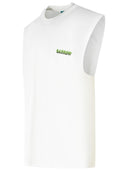 Barrow White Cotton Tank Top