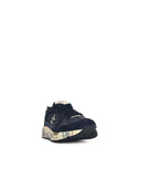 Premiata 'Mase 8020' Blue Suede Blend Sneakers