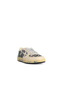Premiata 'Basket Clad' Leopard Print Lear Blend Sneakers