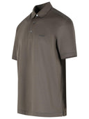 Zegna Dark Taupe Cotton Polo Shirt