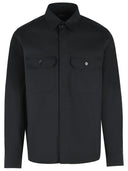 Zegna Black Stretch Cotton Overshirt