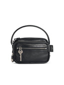 Acne Studios 'Camero Kit' Black Lear Crossbody Bag