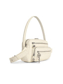 Acne Studios 'Camero Party' White Lear Shoulder Bag