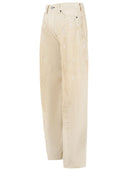 Acne Studios '2006 F' Loose Fit White Cotton Jeans